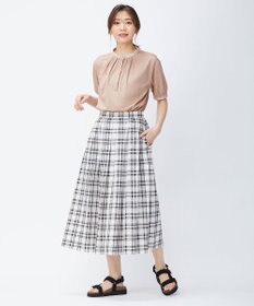 J.PRESS LADIES 【洗える】BEZ Cリネンマドラス スカート
