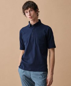 JOSEPH ABBOUD 【オーガニックコットン使用・JAPANファブリック】ミニ千鳥サッカー ポロシャツ