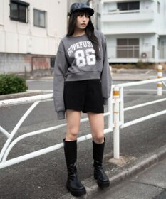 WEGO 裏起毛グラフィックスウェット