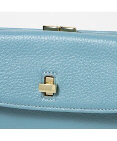 UNBILLION perche カラーコンビレザーかぶせ外がま口長財布