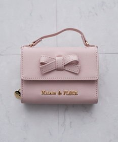 Maison de FLEUR ハンドル付きリボンウォレット