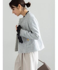 Te chichi 【セレモニーアイテム】ツイードノーカラージャケット
