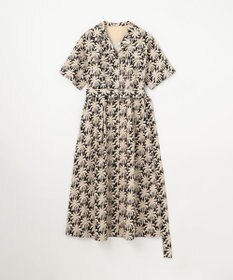 GRACE CONTINENTAL パームモチーフシャツワンピース