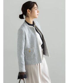Te chichi 【セレモニーアイテム】ツイードノーカラージャケット