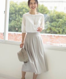 J.PRESS LADIES S 【洗える】シアーソフトカールマイヤー タック スカート