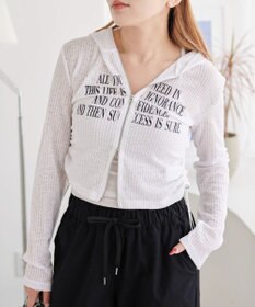 WEGO グラフィックシアーリブパーカー