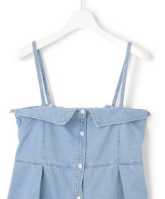 23区 【洗える】ライトダンガリー ビスチェ