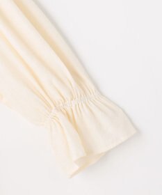 組曲 【先行予約】【WEB限定】シアーリンクルクロス フリル襟ブラウス