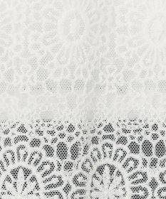 ANY SIS L 【洗える】レースコンビバックサテン ワンピース