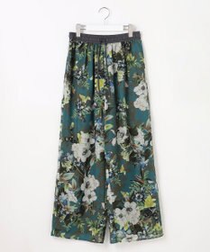 自由区 ボタニカルプリントドロスト パンツ
