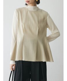 Green Parks AnriettMusee ラメ切替スリーブリブシアーニット