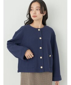 earth music&ecology 金釦スラブカーディガン