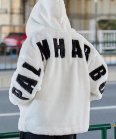 WEGO 【ユニセックス着用ITEM/MLサイズ展開】エコファーグラフィックブルゾン