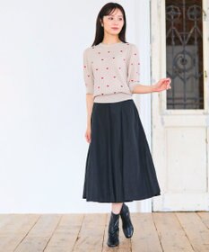 Feroux 【洗える】タフタフレア スカート