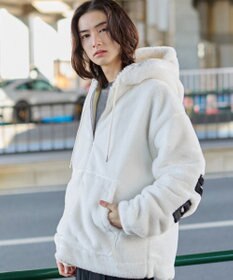 WEGO 【ユニセックス着用ITEM/MLサイズ展開】エコファーグラフィックブルゾン