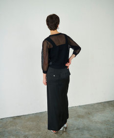 GRACE CONTINENTAL メッシュニットカーディガン