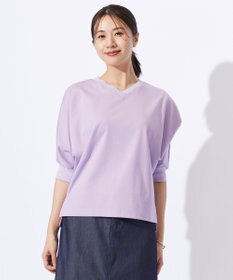 J.PRESS LADIES L TCポンチ ニットコンビ ドルマン カットソー