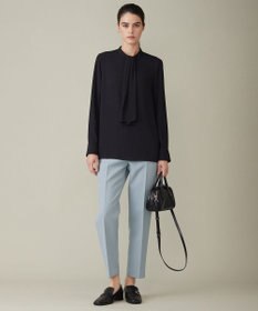 ICB 【WEB限定カラーあり・速乾・洗える】BackSatinAmunzen スカーフタイブラウス