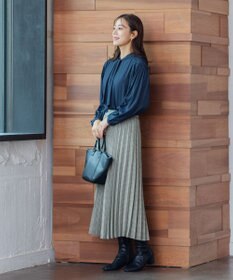 ANY 【14色展開/洗える】ウーリッシュ プリーツスカート