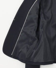 J.PRESS LADIES L 【洗える】T/Rアルガンシルク ノーカラー ジャケット