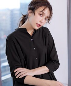 Tiaclasse L 【洗える】バックタックフレアチュニック