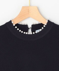 組曲 L 【先行予約・WEB限定】パール釦畦ニット プルオーバー