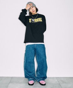 WEGO 【SETITEM】アクセ付きグラフィックロンT