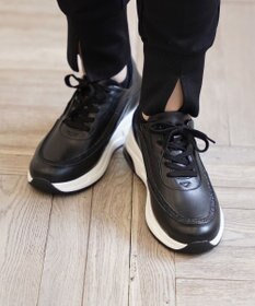 Pointer 日本製 本革厚底スニーカー