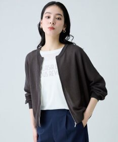 ANY ニットブルゾン スレート