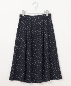 J.PRESS LADIES S 【洗える】ドット フラワープリント スカート