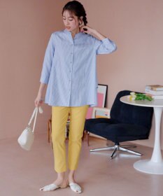 Tiaclasse L 【洗える】バックタックフレアチュニック