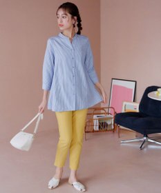 Tiaclasse L 【洗える】バックタックフレアチュニック