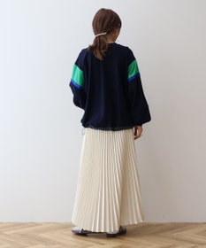 AMERICAN HOLIC 異素材ドロストラインスウェット