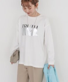 AMERICAN HOLIC ＴＲＵＴＨ箔プリントカットプルオーバー