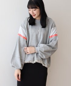 AMERICAN HOLIC 異素材ドロストラインスウェット