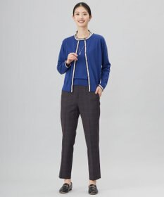 J.PRESS LADIES L 【洗える】トリムツイン ニット