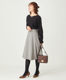 ANY SIS 【洗える】サイドバックルライト スカート