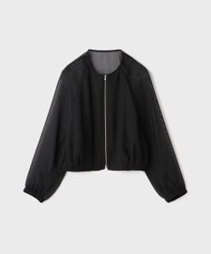 GRACE CONTINENTAL ノーカラーカラミブルゾン