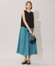 ICB L 【人気のため新色追加・洗える】 ジャージコンビドレス