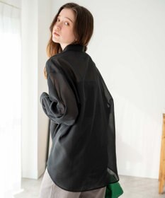 WEGO ボリュームスリーブシアーシャツ