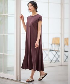 ANY 【洗濯機可】フレンチスリーブワンピース