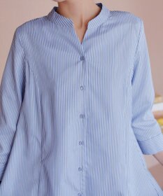 Tiaclasse L 【洗える】バックタックフレアチュニック