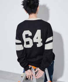 WEGO 【ユニセックス着用ITEM】ジャガードスリーブラインプルオーバー