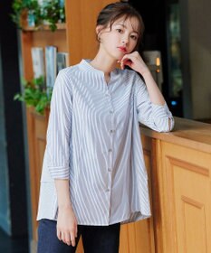 Tiaclasse L 【洗える】バックタックフレアチュニック