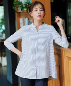 Tiaclasse L 【洗える】バックタックフレアチュニック