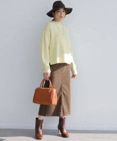 23区 【洗える】23区DENIM ベルベットストレッチ Aライン スカート