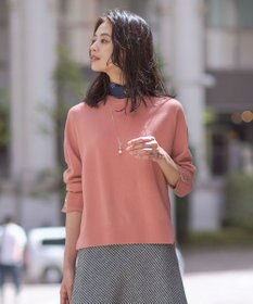 J.PRESS LADIES L 【洗える】SEMI WORSTED WOOL クルーネック ニット