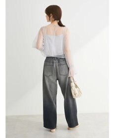 Green Parks ・ＥＬＥＮＣＡＲＥ　ＤＵＥ　チュールギャザーブラウス