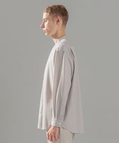 JOSEPH HOMME ウールツイストジャージー　バンドカラーシャツ