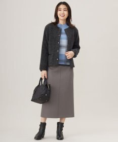 J.PRESS LADIES L 【WEB限定カラーあり・洗える】ダンボール ナロー スカート